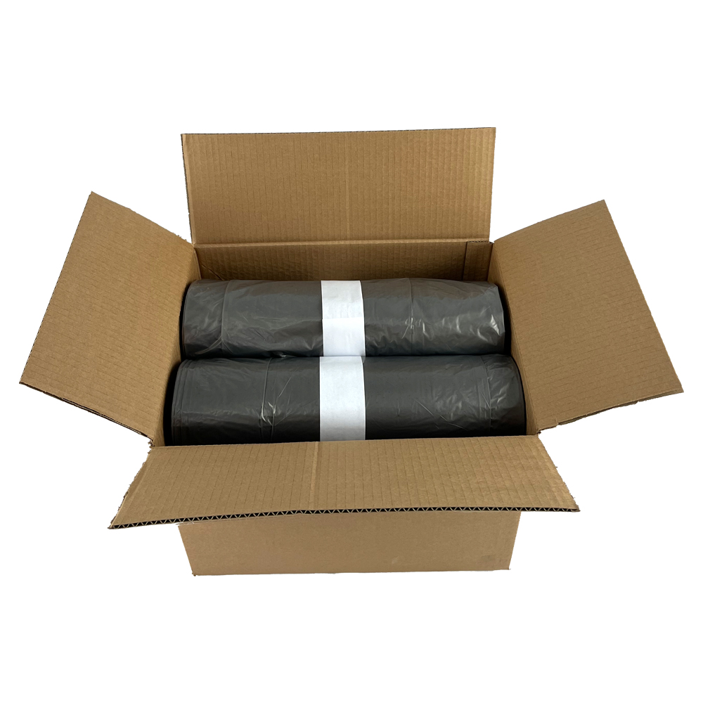 Sacs poubelles gris/transparent 115x140 cm HD
