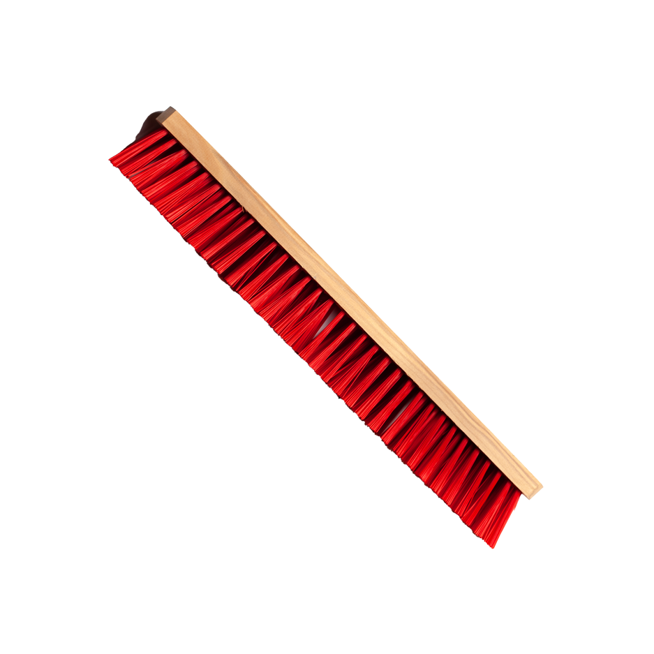 Balai de rue en PVC rouge 60 cm