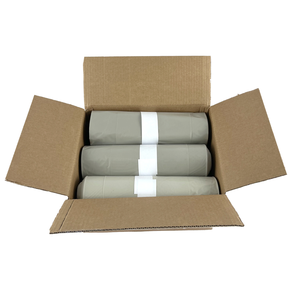Sacs poubelles gris/transparent 90x110 cm LD