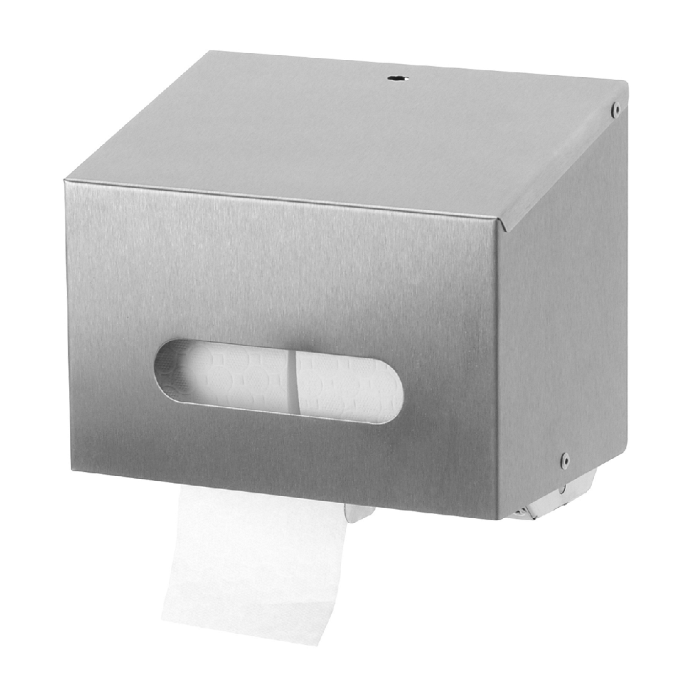 Distributeur papier toilette duo en inox